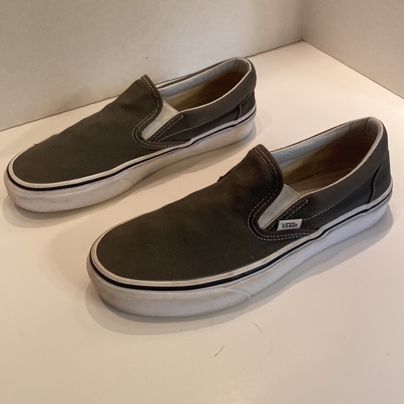 Vans Men’s (8) Classic Slip On Charcoal Grey - Picture 2 of 5